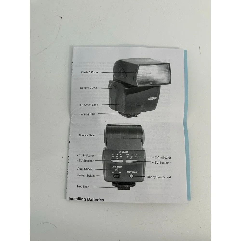 Sunpak DigiFlash 2800 Flash Unit for Nikon DSLR Camera Tested